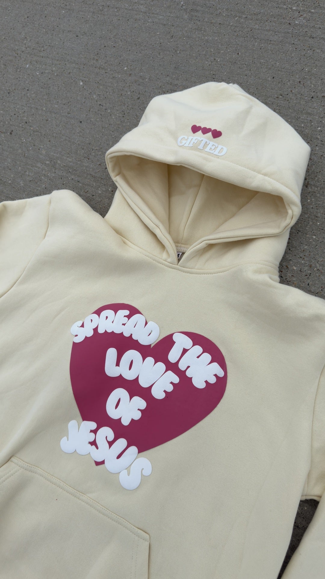 Spread The Love Of Jesus Hoodie Yellow